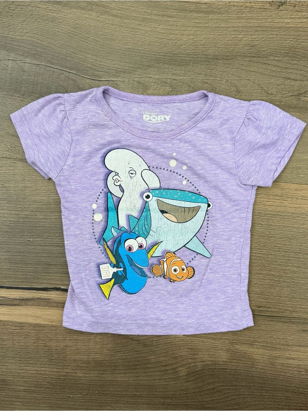 Disney Pixar Finding Dory Purple T-shirt Size 18 Months